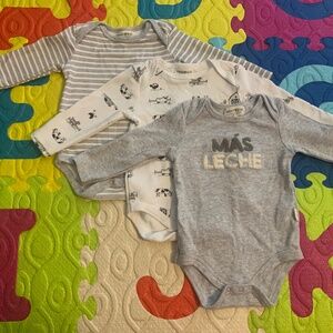 Rabbit and Bear Mas Leche 3 pk Bodysuit